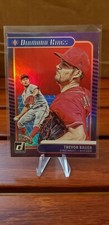2021 Donruss Baseball Trevor Bauer - Diamond Kings - Red Holo - Cincinnati Reds 