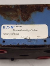 NEW Vickers / Eaton CVCS 32 C3 W 250 20, Slip In Cartridge Valve Cover