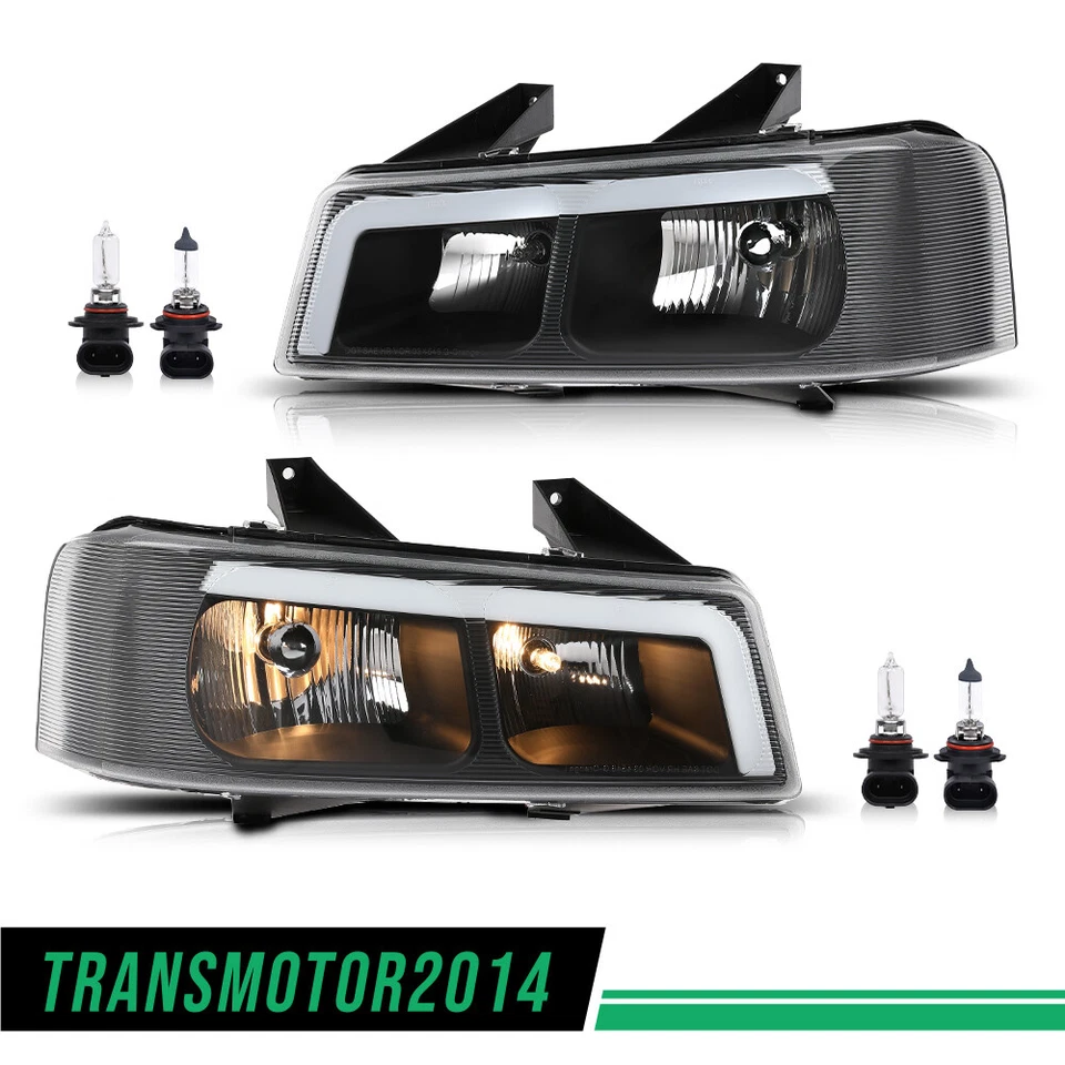 FAROS LED NEGROS APTOS PARA FURGONETA CHEVY EXPRESS GMC SAVANA 2003-2019 Foto 2 de 4