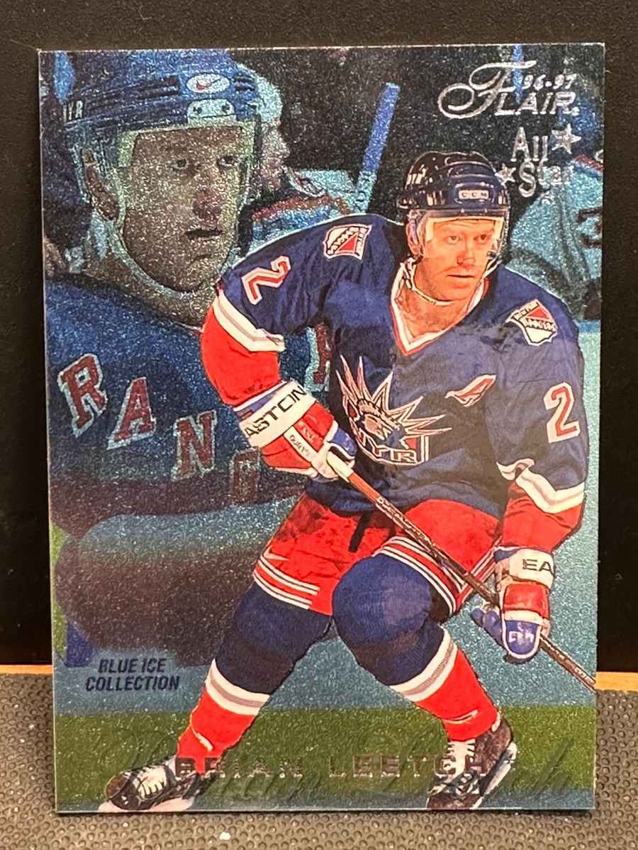 □NHL Brian Leetch ブライアン・リーチ Mirror Blue Brian
