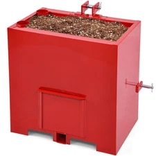 3 Point Hitch Ballast Box W/ 2'' Quick Hitch Receiver for 3 Point Cat 1 800LBS