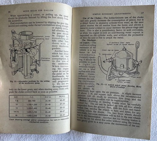 Vintage “More Miles Per Gallon” Reduce Petrol Consumption F.J. Camm, Newnes 1957 - Foto 12 di 24