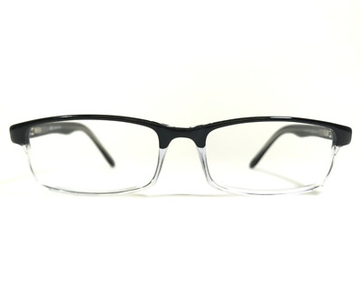 Capri Eyeglasses Frames US60 BLACK Clear Polished Rectangular 52-18-140