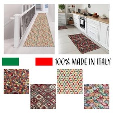 Tappeto passatoia tessuto Gobelin corsia cucina antiscivolo lavabile mod. GOBY