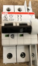 ABB S202U-K6A Circuit Breaker, 2P-K-6 amp + ABB S2C-H6RU Aux