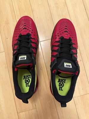 Size 16 Nike Men Fingertrap Max Shoes 644673 670 Red Black | eBay