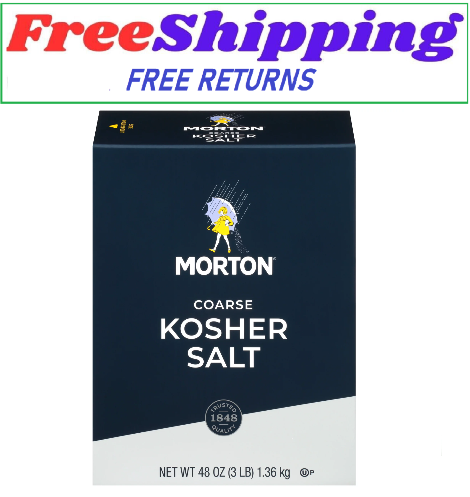 Morton Salt Coarse Kosher Salt for Cooking, Grilling, Brining, & Salt Rimming, eBay