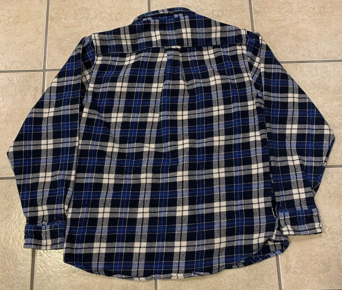 Men's Large Orvis Plaid Long Sleeve Buttoned Flannel Shirt Jacket