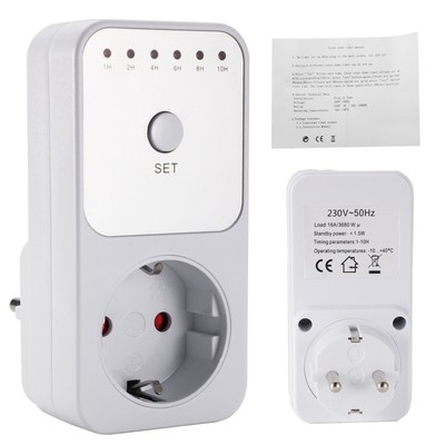 Smart Control Countdown Timer Switch Auto Shut off Outlet Plug-in Socket~