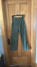 Reformation Pants - Olive Green with Button Back Pockets, Womens Size 26