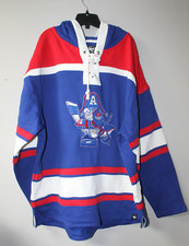 New AHL Milwaukee Admirals lacer old time style mid weight cotton hoodie men S