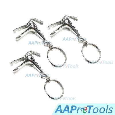 AAProTools Buy 2 Get 1 Free Speculum Keychain Stainless Steel - Gift for Doctor