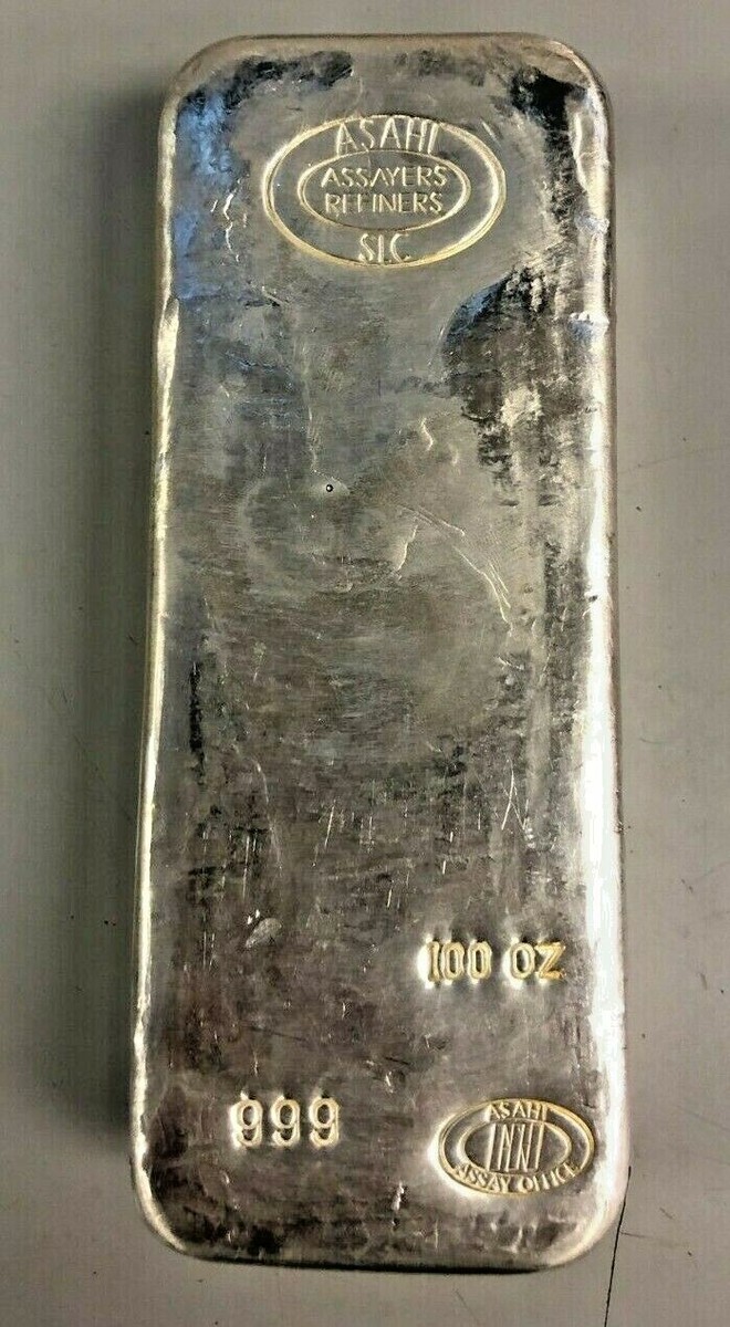 100 oz. Silver Bar .999 Fine Silver Bar - Mint Hallmark Varies | eBay