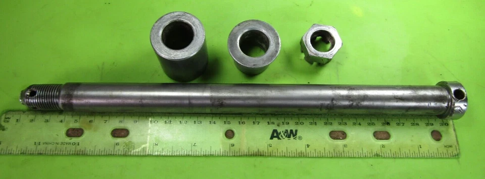 Eje y espaciadores de rueda trasera Honda CB77 305 Super Hawk🔥29 cm de largo🔥 20 mm od Foto 4 de 4