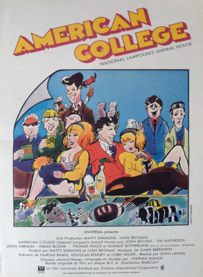 NATIONAL LAMPOON'S ANIMAL HOUSE - LANDIS / COLLEGE - RARE STYLE B MOVIE POSTER