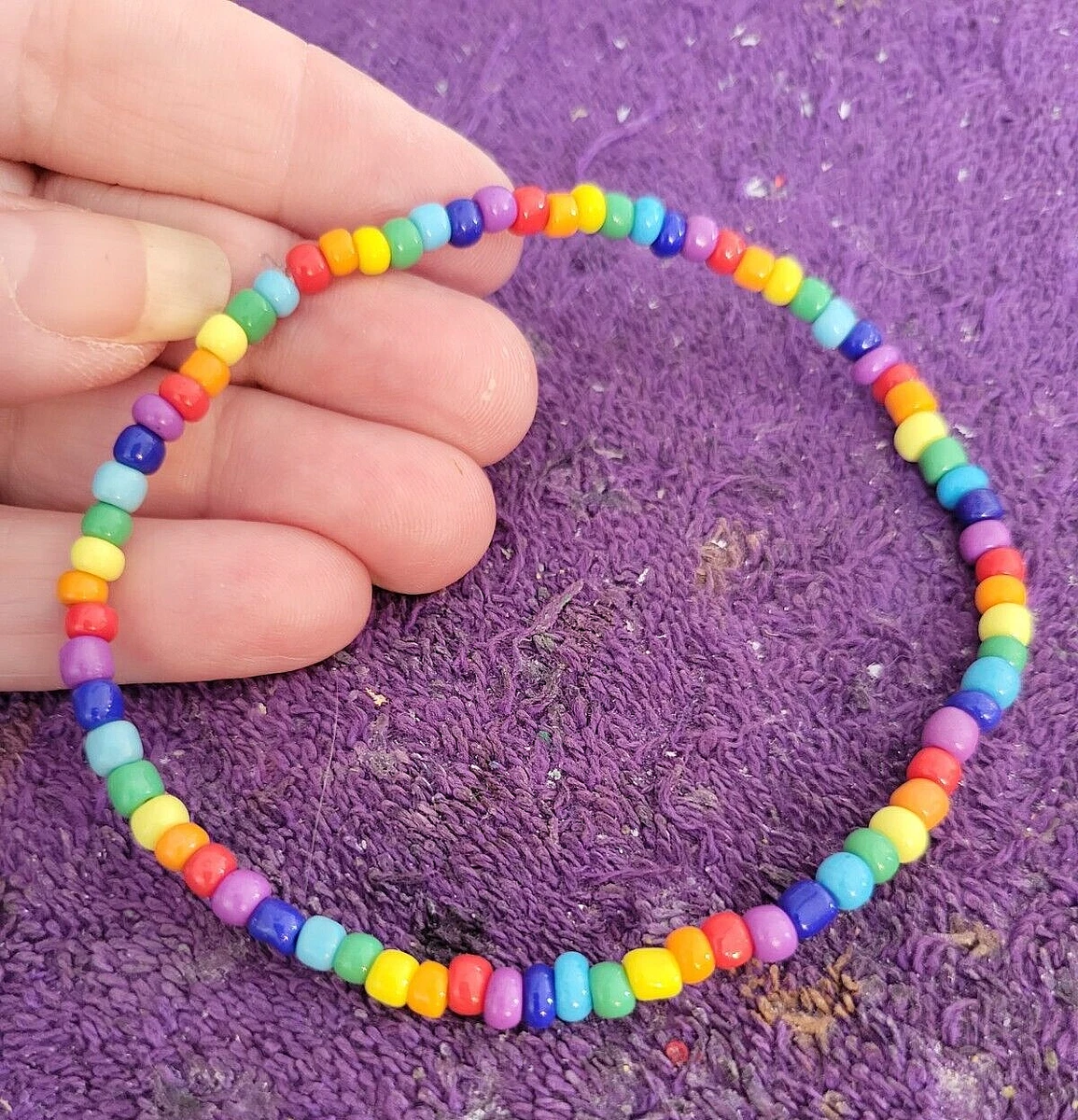 Glass bead anklet online