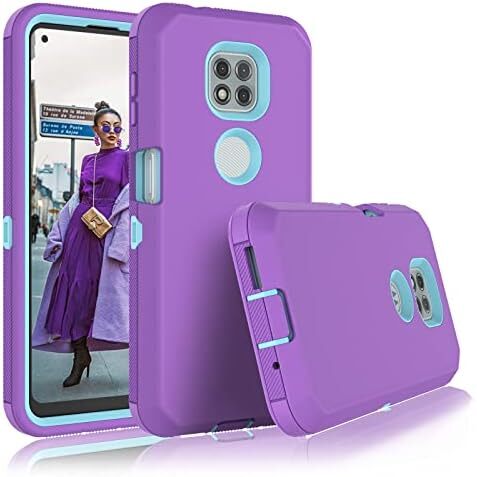 for Moto G Power 2021 Case, Heavy Duty Armor Rugged Shockproof Protective Hard P