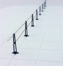 Tichy Train Group 8300 HO Scale Pennsylvania PRR Style Pipe Rail Stanchions (30