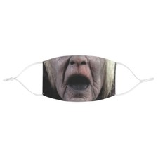 Old Woman Horror Halloween Fabric Face Mask