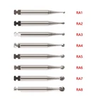 Dental Round Latch Carbide Bur RA 1 2 3 4 5 6 7 8 Midwest For Slow Speed SQ