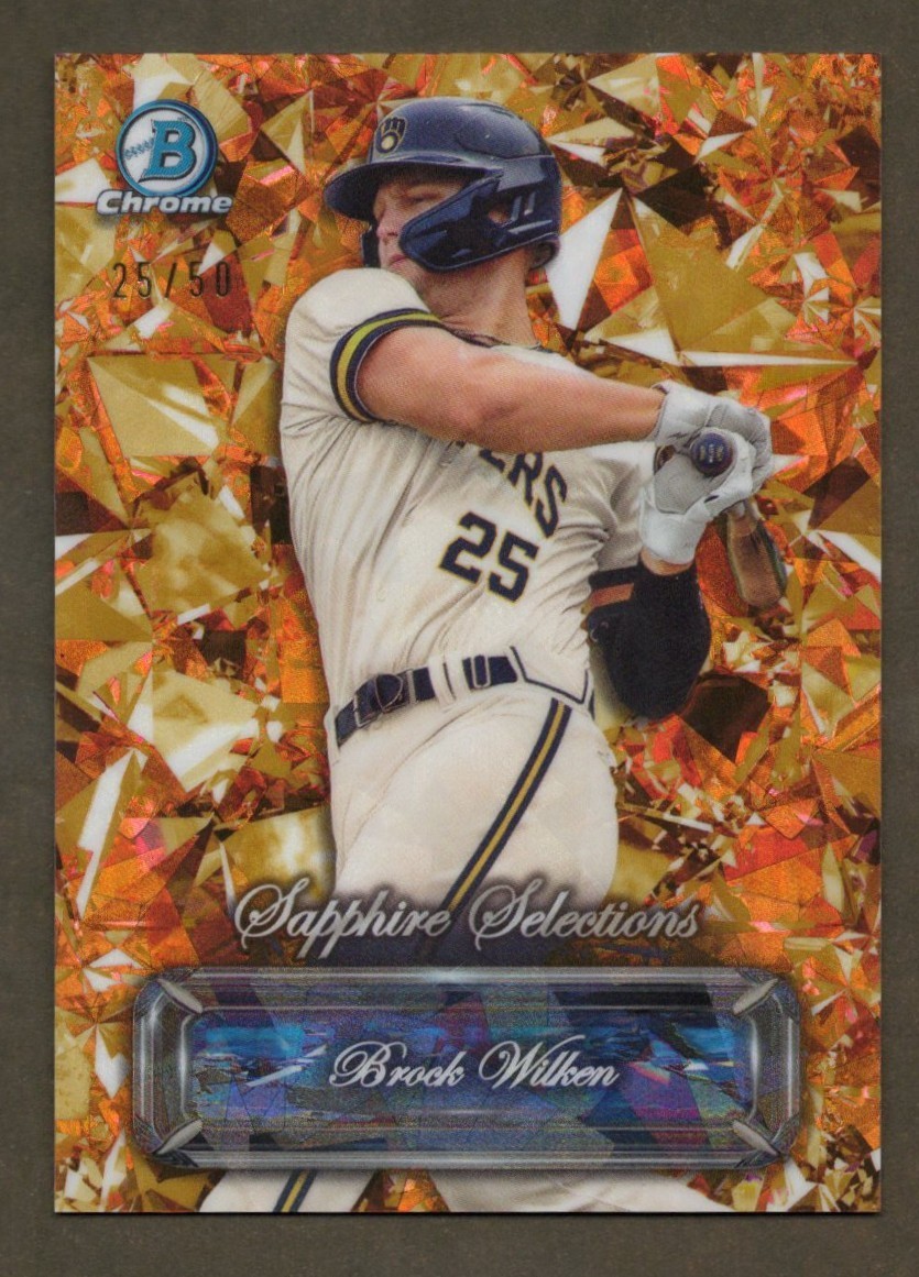 Brock Wilken 2024 Bowman Chrome Sapphire Selections Gold Refractor 25/50 BSS-3