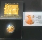 U.S.Mint 2022 1/4 oz Proof American Gold Eagle Coin  Box &COA Low Mintage (22ED)