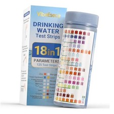 18-in-1 Drinking Water Test Strips, 125 Count Home Water Quality Testing Kit