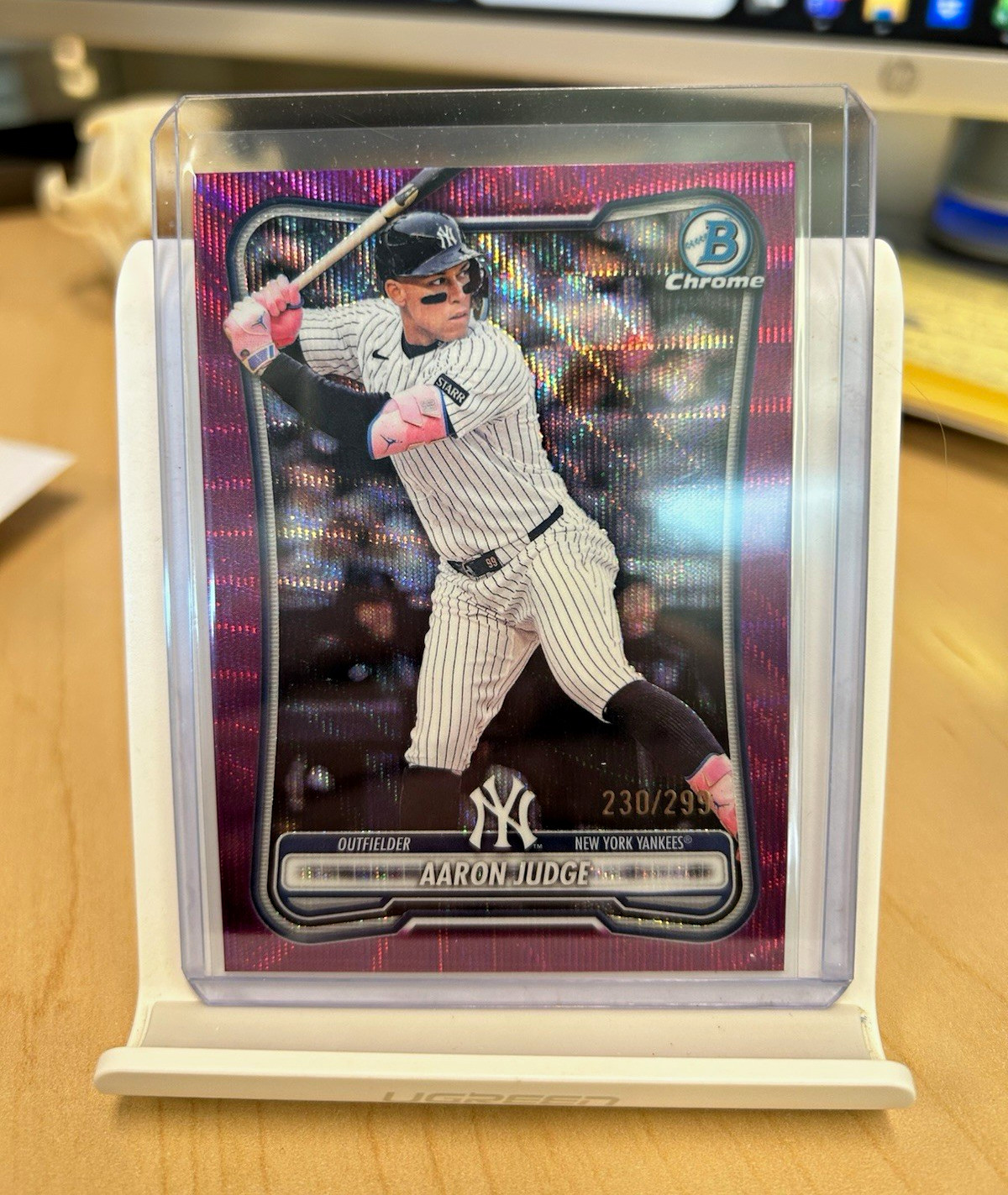 2026 Topps Bowman Chrome Aaron Judge Serial Numbered #66 New York Yankees /299