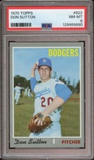 1970 Topps #622 Don Sutton PSA 8 Dodgers HOF *INVAJ3603