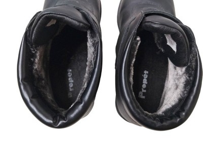 Propet Ankle Boot Mens 10 D Black Leather Waterproof Winter  display picture 1