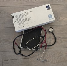 Littman Classic II S.E. Teaching Stethoscope Dual Headset Made in USA EUC