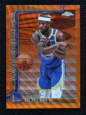 2025-26 Topps Chrome Orange Wave Refractor 14/25 Jimmy Butler III #209 9su