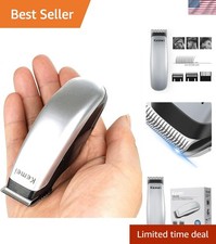 Mini Cordless Hair Clippers with Stainless Steel Blades - Perfect for Travel