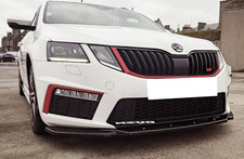 Frontlippe Frontspoiler hochglanz für Skoda Octavia RS MK3 Facelift ab 16-20 ABE