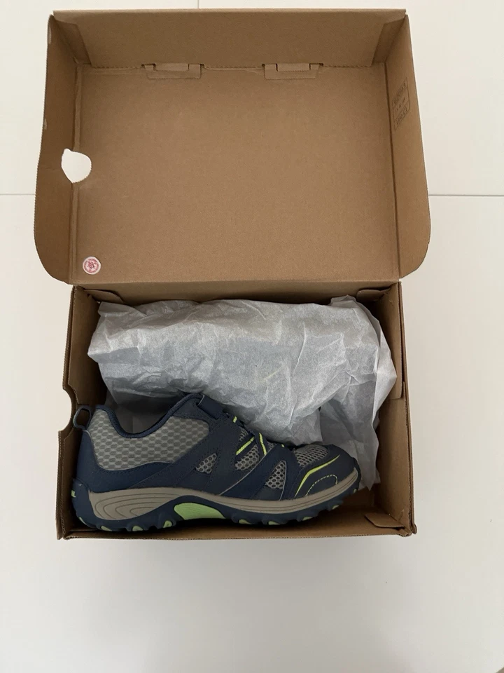 Merrell Kids M-Trail Chaser EE. UU. Talla 3M Niños Grandes (azul marino/verde) Fácil de poner Foto 3 de 4