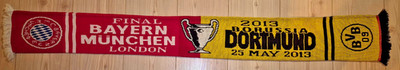 Borussia Dortmund vs FC Bayern München Schal /CL Finale 2013 Wembley /