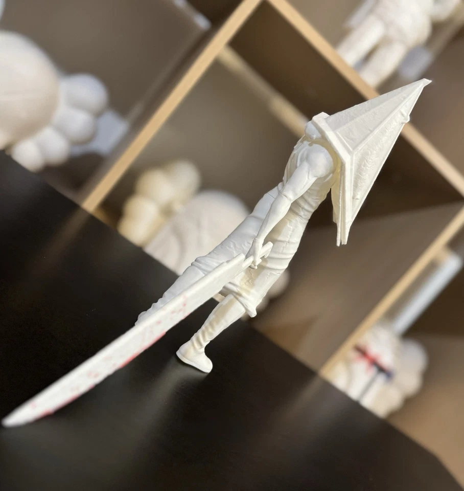 Cabeza de pirámide Silent Hill de 10 pulgadas de alto decoración del hogar, exhibición arte accesorios para el hogar Foto 4 de 4