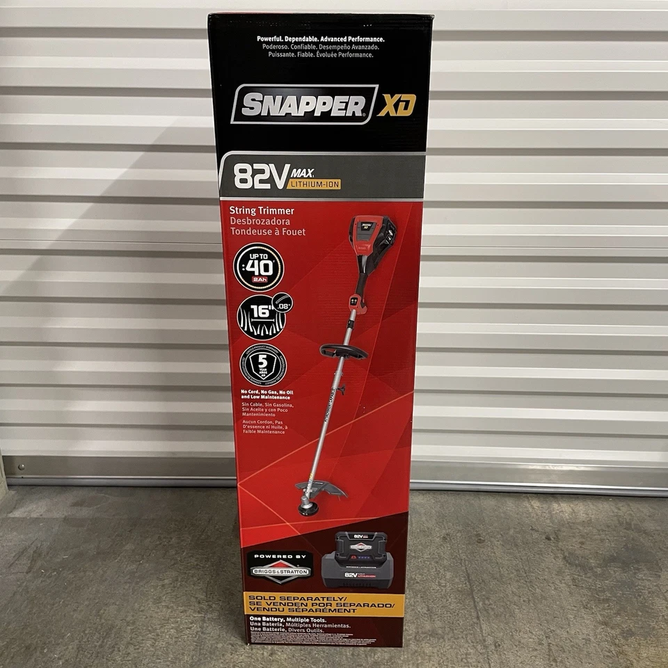 Recortadora de cuerda inalámbrica Snapper XD SXDST82 82 V voltios comercial (16") (solo herramienta) Foto 2 de 4