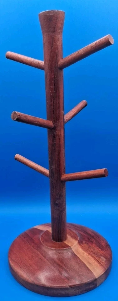 "Taza de madera para hogar y mano árbol magnolia 15 2/4"" alto 7"" ancho tiene capacidad para 6 tazas"  Foto 2 de 4