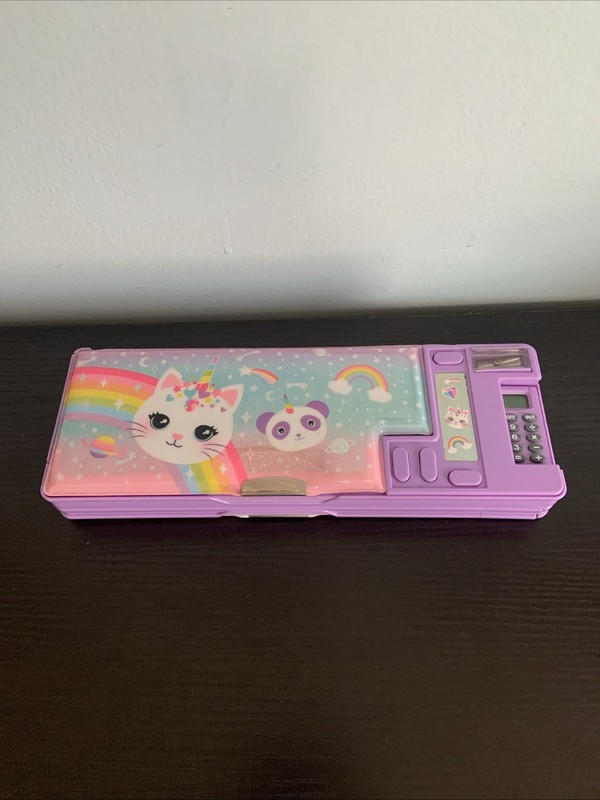Preowned Hot Focus Animal Unicorn Multifunction Pencil Case, Pencil Box