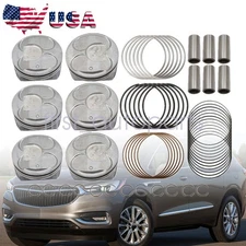 For Buick Enclave Cadillac Chevrolet Traverse LLT 3.6L STD Pistons & Ring Kit US