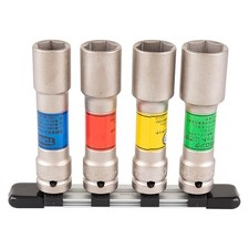 TONE Thin Type Wheel Nut Long Socket Set of 4 for Impact Wrench Japan Tracki