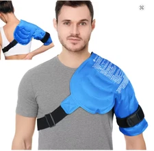 Shoulder Ice Pack Wrap – Hot & Cold Therapy Support Brace for Pain Relief
