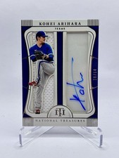 2022 Panini National Treasures Kohei Arihara Jumbo Gear Signature Patch Auto /64