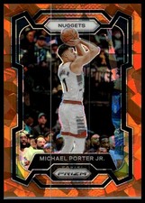2023-24 Panini Prizm #116 Michael Porter Jr. Prizms Orange Ice