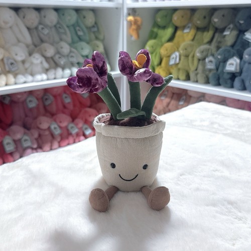 Jellycat Amuseable CROCUS Flower NWOT Plush Doll Rare Retired Flower🪻
