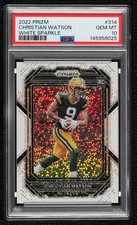 2022 Panini Prizm Rookies White Sparkle Christian Watson #314 PSA 10 GEM MT 8mm