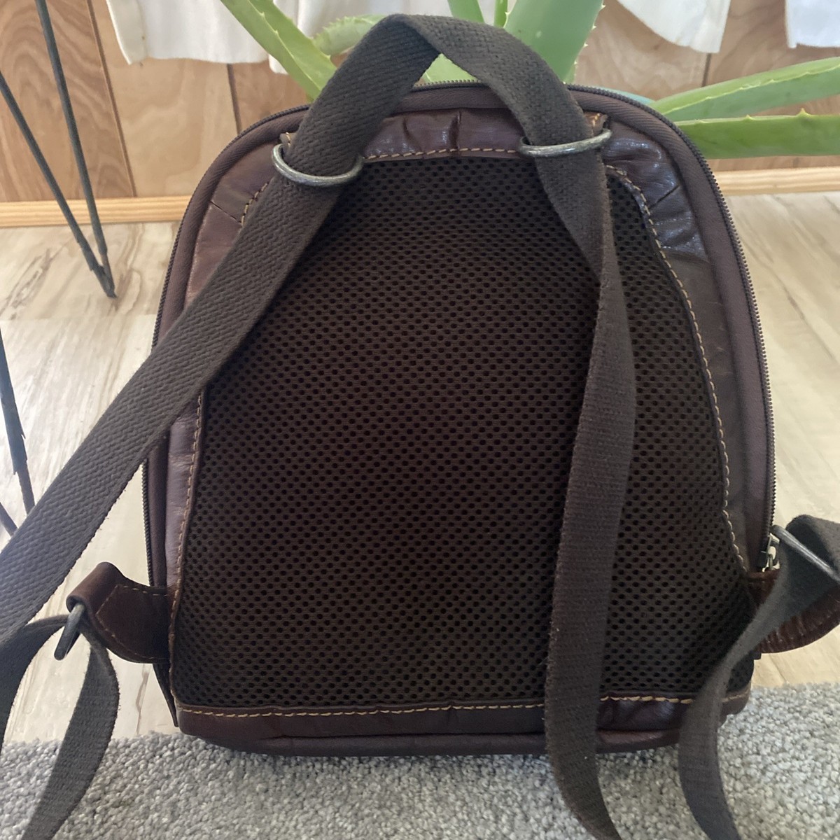 Jack Georges Voyager Small Convertible Backpack Brown Full Grain Buffalo Leather Jack Georges Voyager Convertible Brown Full Grain Leather  main image 2