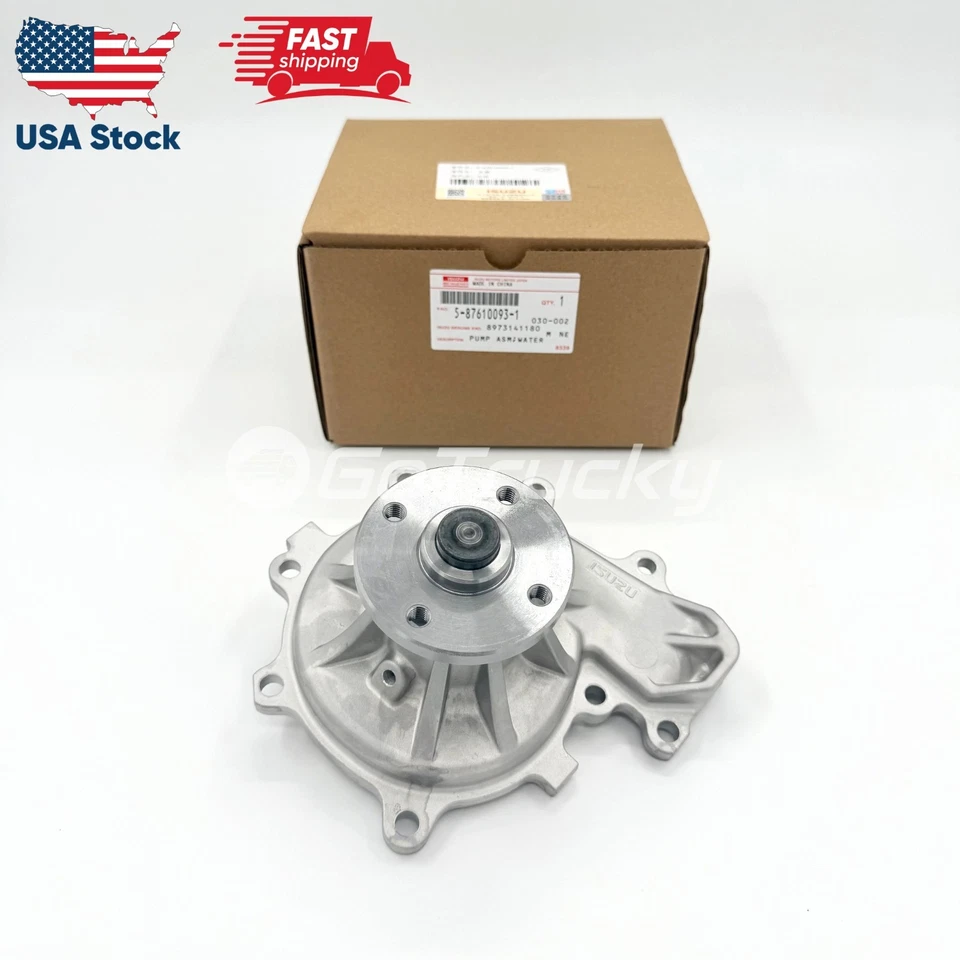 Water Pump OEM for ISUZU NPR NPR-HD NQR 4HG1T 4.6L 4HE1 4.8L 98-04 - Bild 1 von 4
