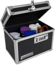 Vaultz Locking Medicine Box Black Perfect Size w/3-Digit Combination Lock 5x7x5